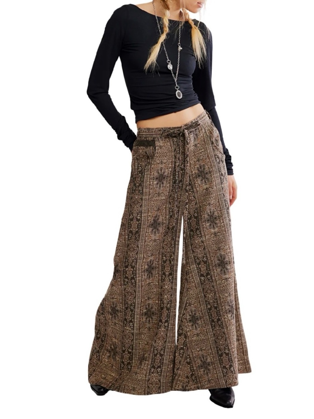 NWT Free People Dahlia Wide Leg Pants $198